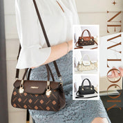 Vintage-Inspired Letter Print Women's Crossbody Handbag Handbags