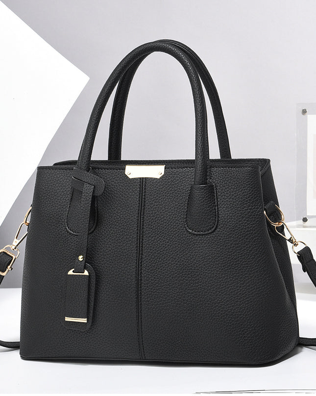 Women’s Large-Capacity PU Leather Tote & Crossbody Bag Bag