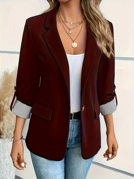 Jennifer | Elegant Blazer Burgundy Elegant Blazer