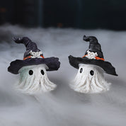 Resin Halloween Wizard Hat Ghost Ornament Halloween Decorations