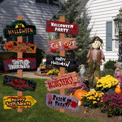 Halloween Paper Road Sign Decor Halloween Decorations