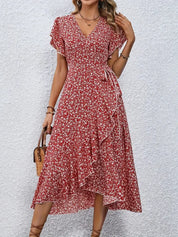 Josephine | Floral Dress Red Dresses