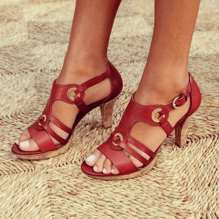 Isadore™ - Ergonomic shoes with heel Red