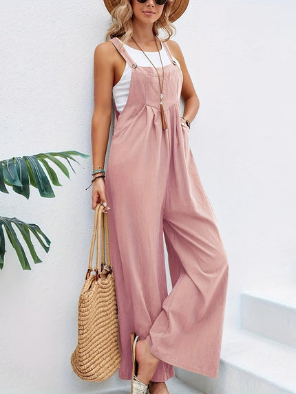 Olive | Sleeveless Jumpsuit Pink Jumpsuits
