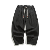 Men's Casual Loose Fit Straight-Leg Trousers Trousers
