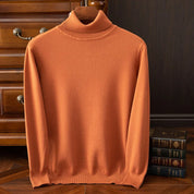 Merino Turtleneck Sweater Caramel