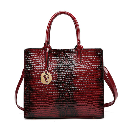 Women’s PU Leather Handheld Crossbody Bag Wine Red Crossbody Bag