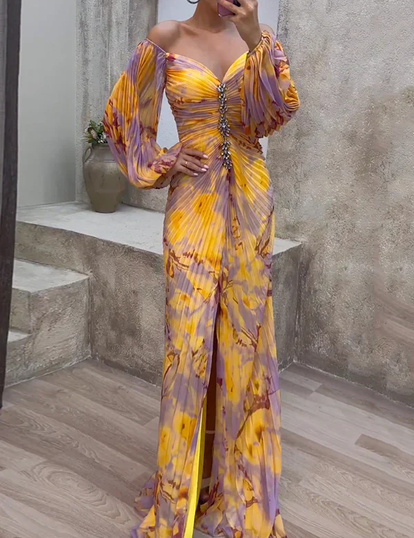 Lucy | Elegant V-Neck Dress Dresses