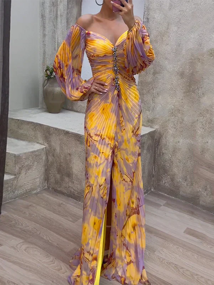 Lucy | Elegant V-Neck Dress Dresses