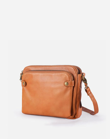 Crossbody Leather Shoulder Bags Brown Handbags