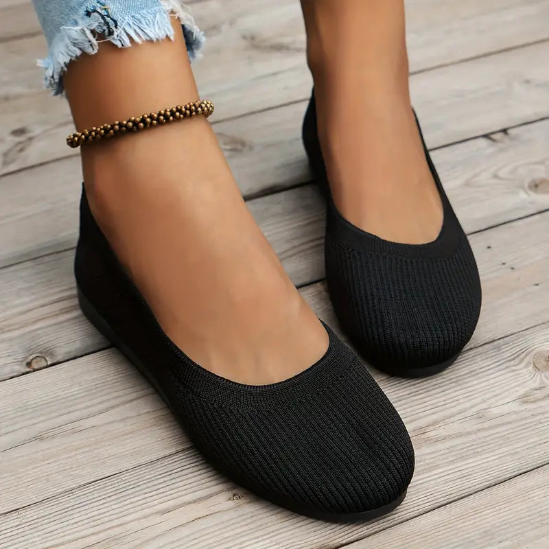 Luxe Breathable Non-Slip Shoes Black Shoes