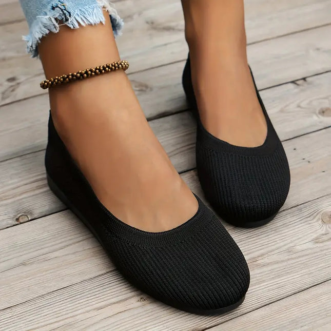 Luxe Breathable Non-Slip Shoes Black Shoes