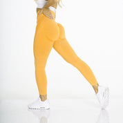 Sabrina | Curves Yoga Leggings (Long) Burnt Yellow Legging