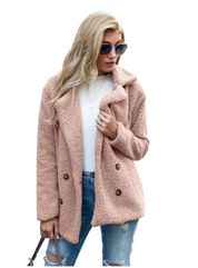 Morgan - Fleece Jacket Pink Coat