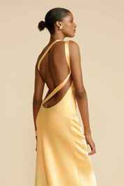 Elegant One-Shoulder Satin Evening Dress Dresses
