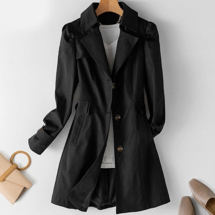 Laurie | Chic Trenchcoat Black