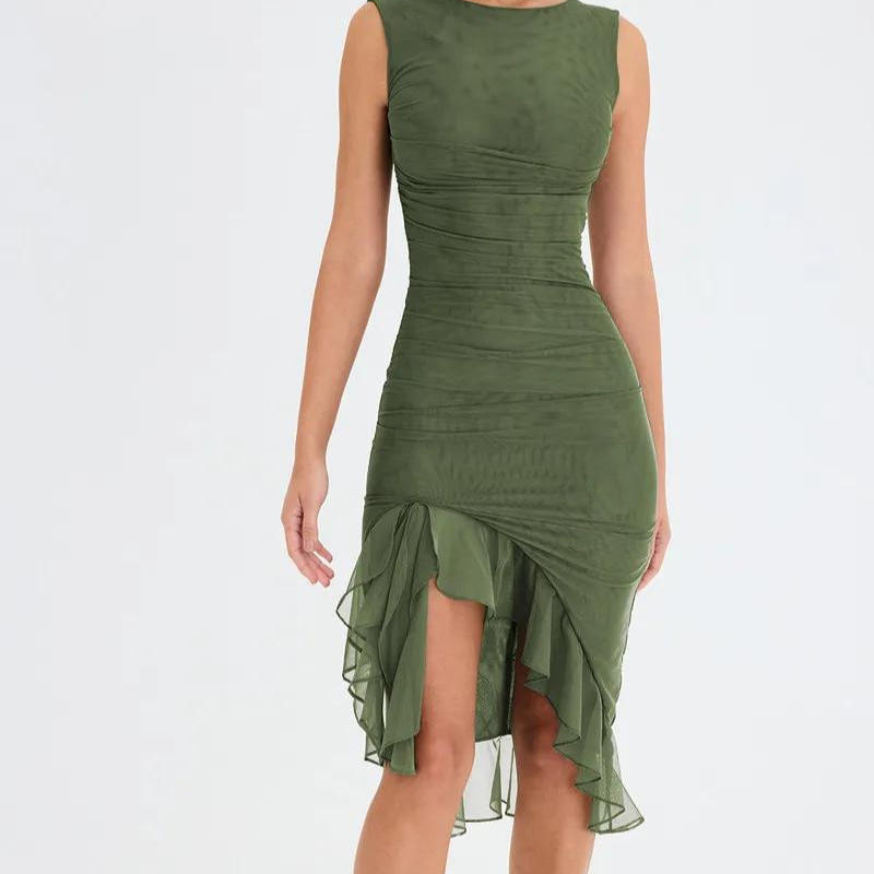 Haileys | Ruffle Midi Dress Dresses