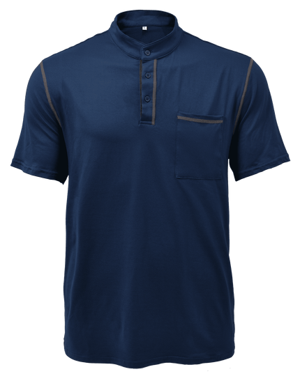100% Cotton Colorblock Henley T-Shirt for Stylish Men T-Shirts