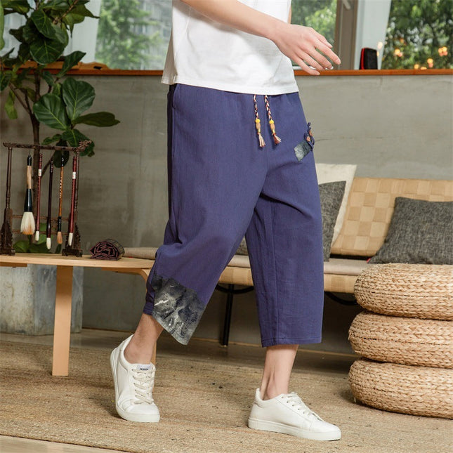 The Haiku Hem Trousers Navy Blue Trousers