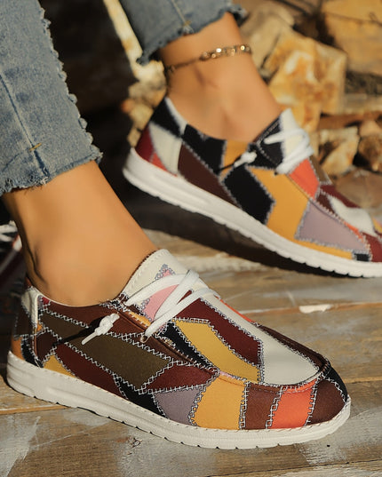 Trendy Plaid Canvas Shoes Shoes