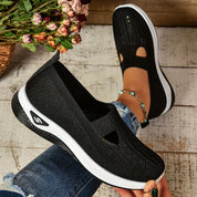 Clarissa™ | Ultra Comfort Orthopedic Flats Black Shoes & Sandals
