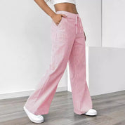 Women’s Striped Wide‑Leg Trousers Trousers