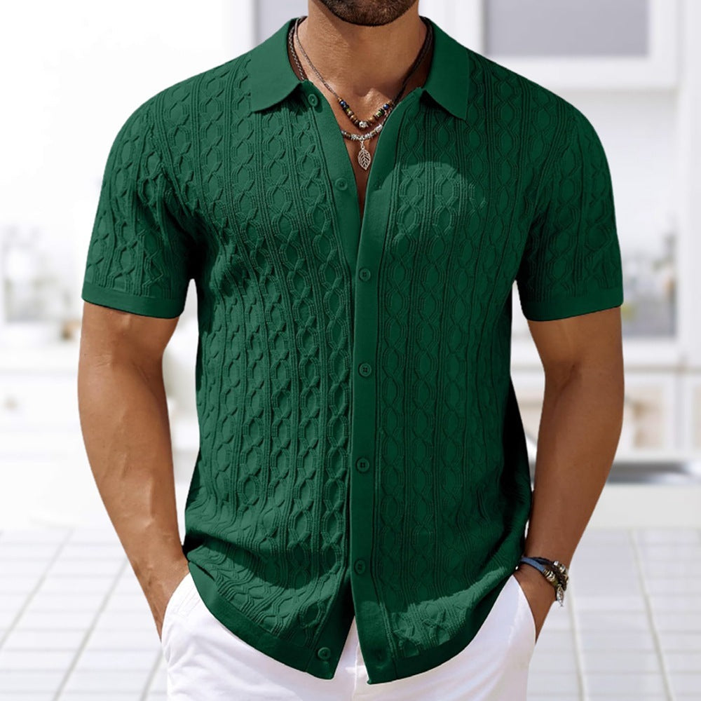 Paloma Knitted Polo Shirt Green Polo Shirts