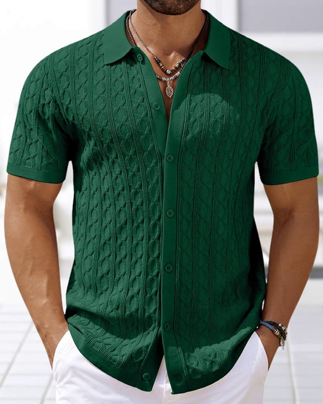 Paloma Knitted Polo Shirt Green Polo Shirts