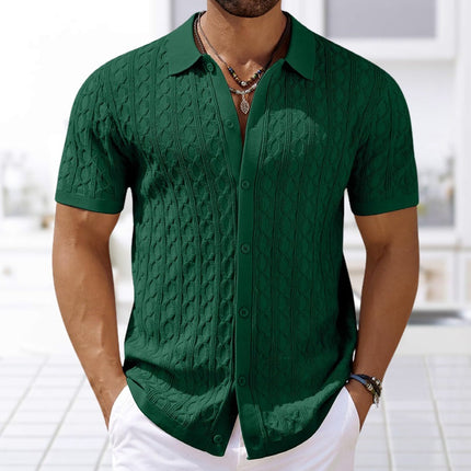 Paloma Knitted Polo Shirt Green Polo Shirts