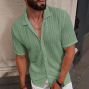 Men's Slim Fit Short Sleeve Casual Shirt Shirts