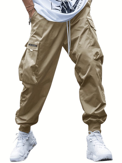 Men's Multi-Pocket Cargo Joggers Khaki Cargo Pants