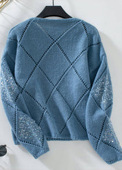 Elegant Sequin-Knit Sweater - OKOHOKO™ FASHION