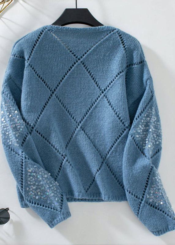 Elegant Sequin-Knit Sweater - OKOHOKO™ FASHION