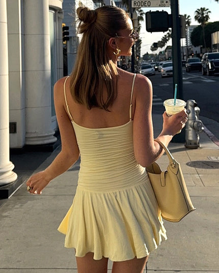 Sexy V-Neck Suspender Dress Dresses
