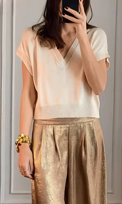 Helvi - Golden Set Apricot Gold Outfit Sets