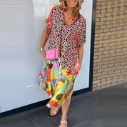 Carine | Casual Tummy Coverage Dress Yellow Dresses
