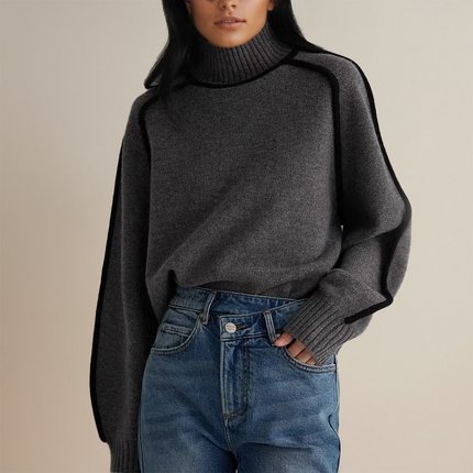 Luxe Knit Sweater Grey Sweater