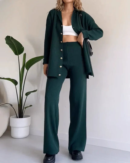 Marta | Trendy and Soft Two-Piece Set Turquoise Two Pieces Sets