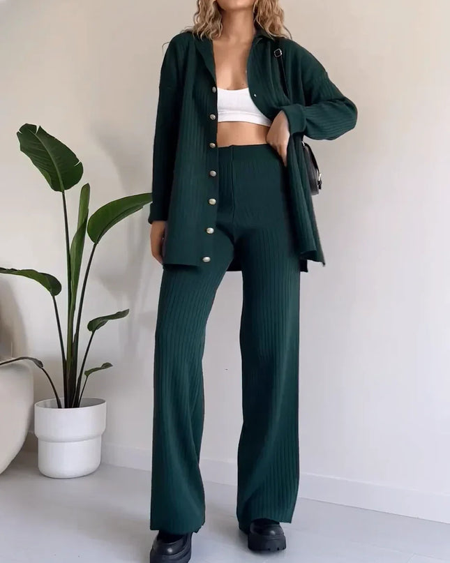 Marta | Trendy and Soft Two-Piece Set Turquoise Two Pieces Sets