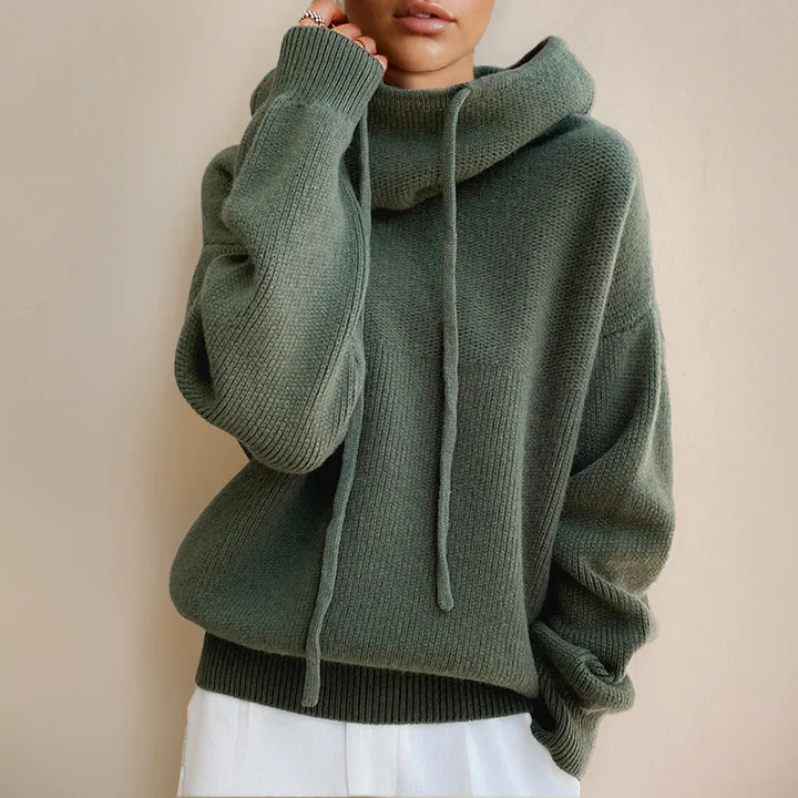 Style Fashionable Knitted Sweater Green Sweaters