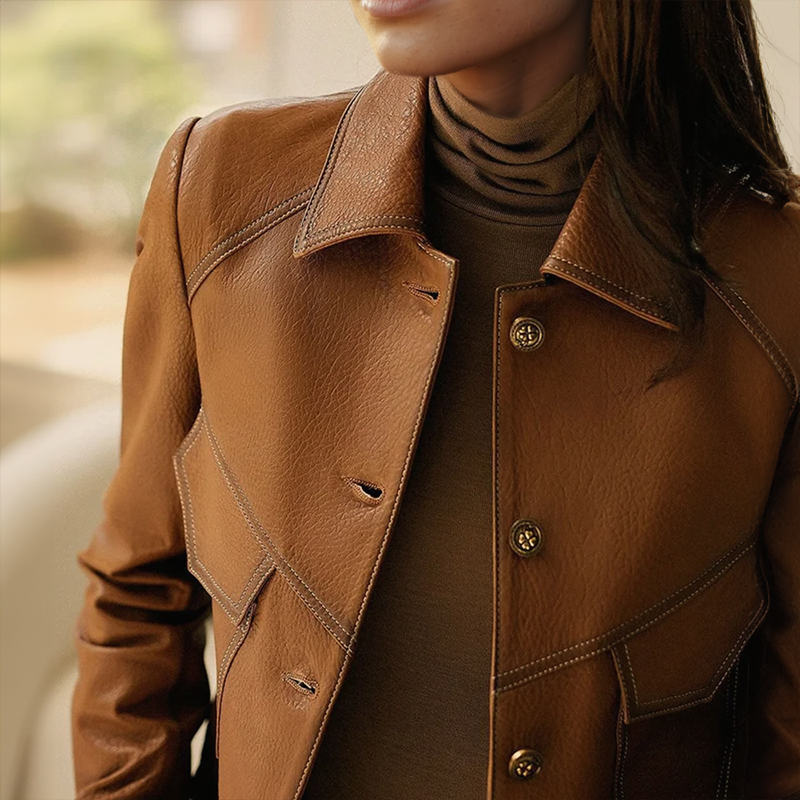 Women's Vintage Genuine Leather Jacket Leather Jacket