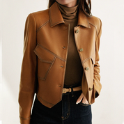 Women's Vintage Genuine Leather Jacket Leather Jacket