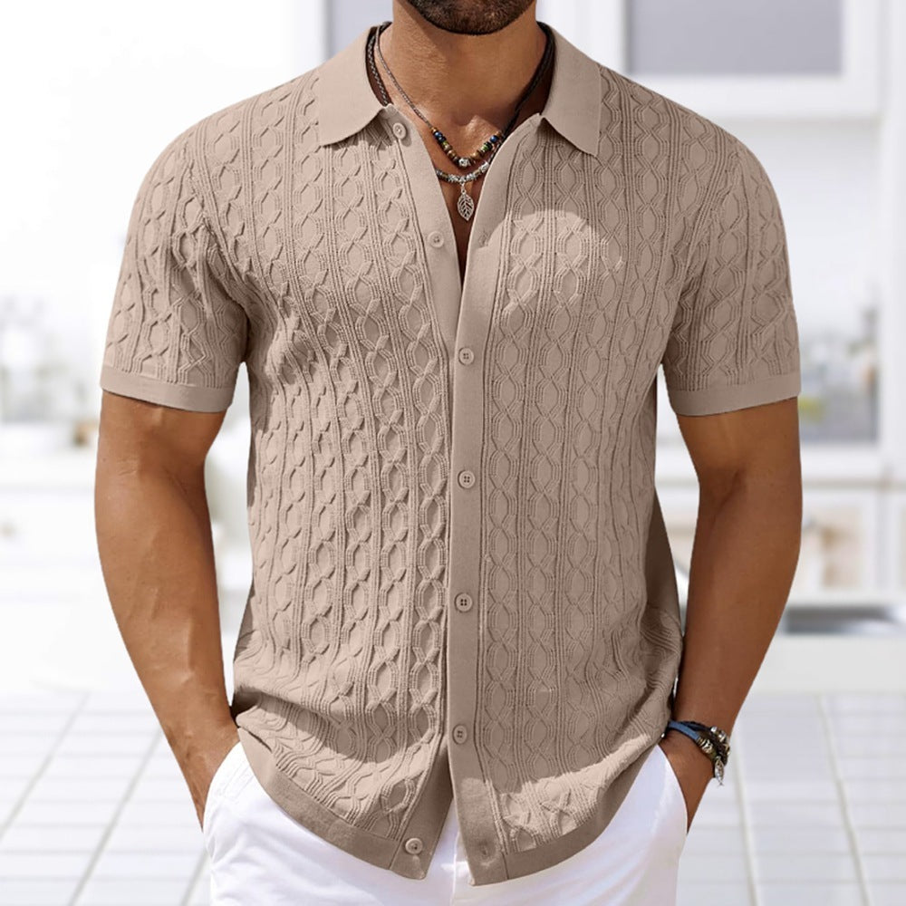 Paloma Knitted Polo Shirt Khaki Polo Shirts