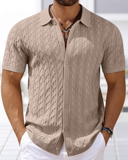 Paloma Knitted Polo Shirt Khaki Polo Shirts
