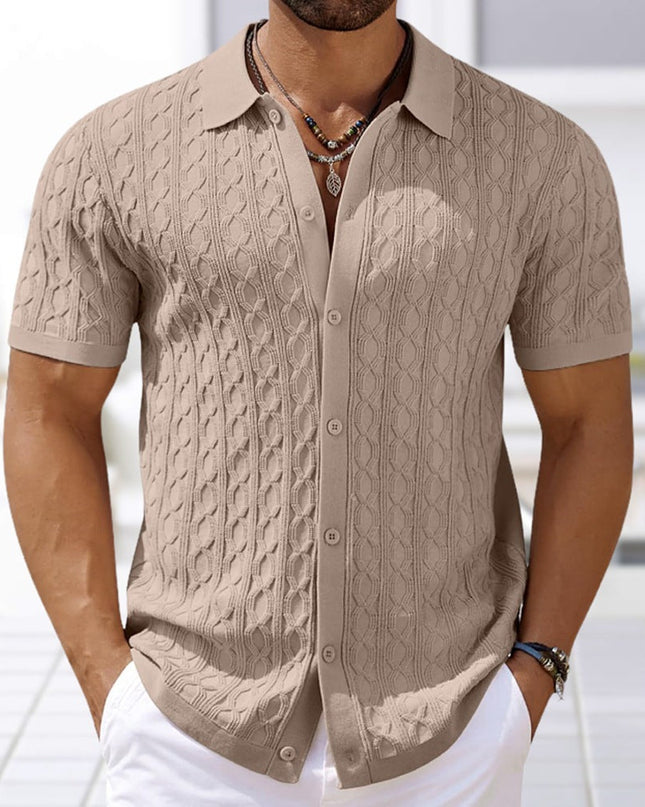 Paloma Knitted Polo Shirt Khaki Polo Shirts