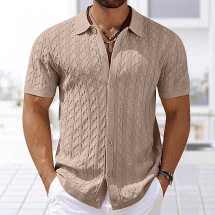 Paloma Knitted Polo Shirt Khaki Polo Shirts