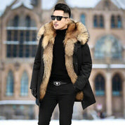 Men's Long Faux Fur Winter Coat Long Faux Fur Winter Coat