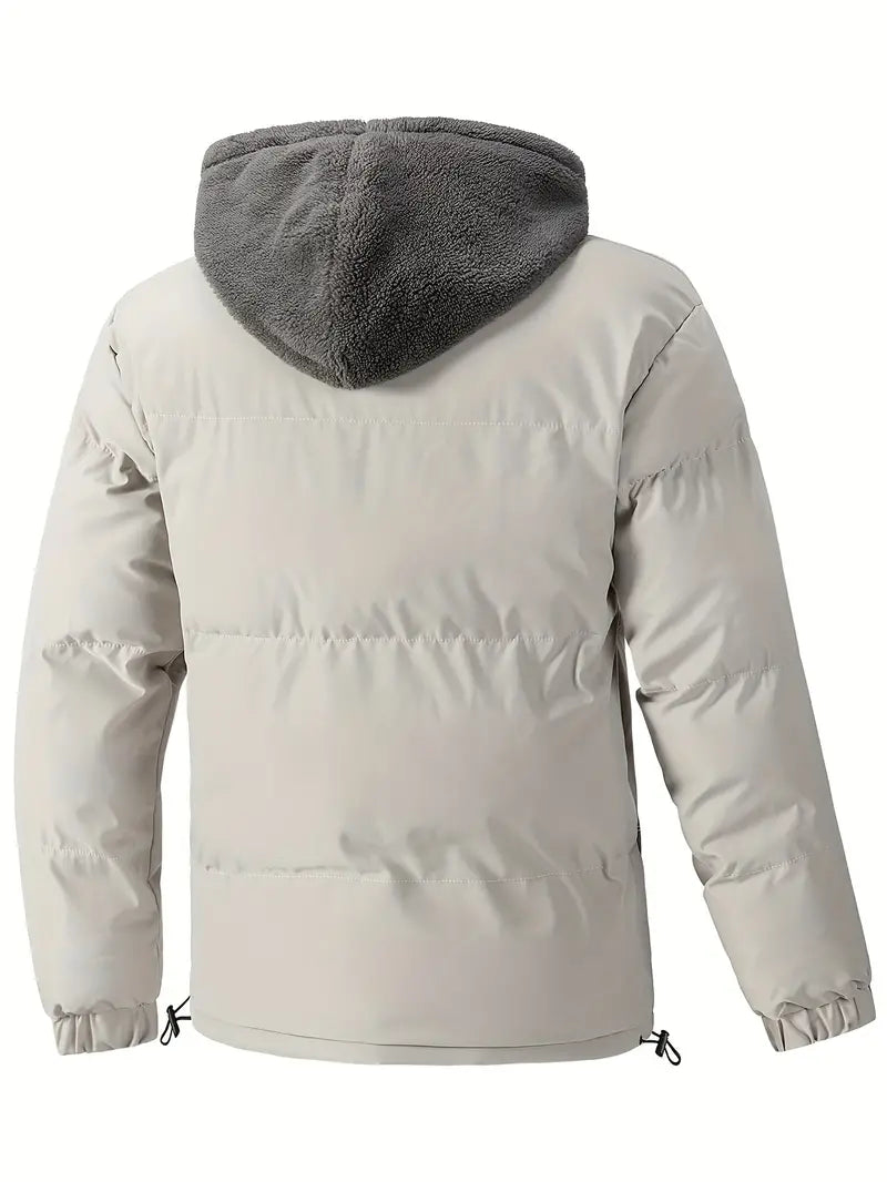 Winter Puffer Jacket with Fleece Lining Winter Puffer Jacket