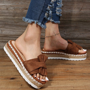 Coquette Bow Sandals – Chic Mid-Heel Office & Event Footwear Sandals