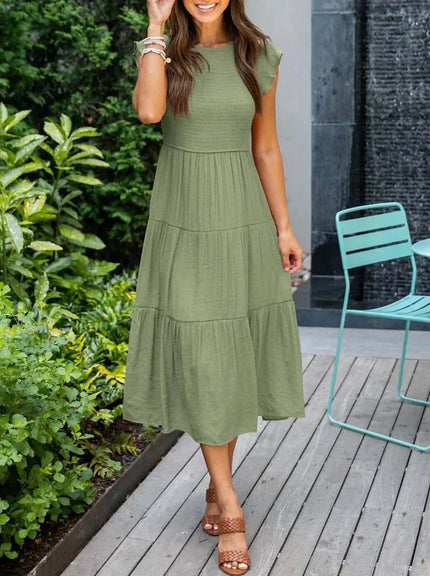 Ember™ | Sophisticated Belly-Covering Dress Green Dress